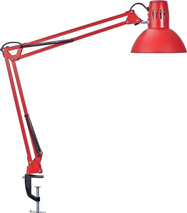 Maul LED-Tischleuchte MAULstudy Klemme inkl. Leuchtmittel E27 - rot