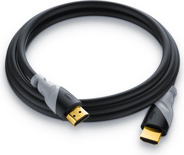 Produktbild CSL HDMI Kabel 2.0b - 4k Ultra HD 2160p - High Speed - 3D Ready - 3 fach geschirmt - HDMI 2.0b 2.0a 2.0 (2 m, HDMI)