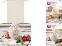 Actual product image Knorr Prandell Cotton fruit-vegetable bag, natural blank, for painting with fabric paints, made of 100 % cotton
