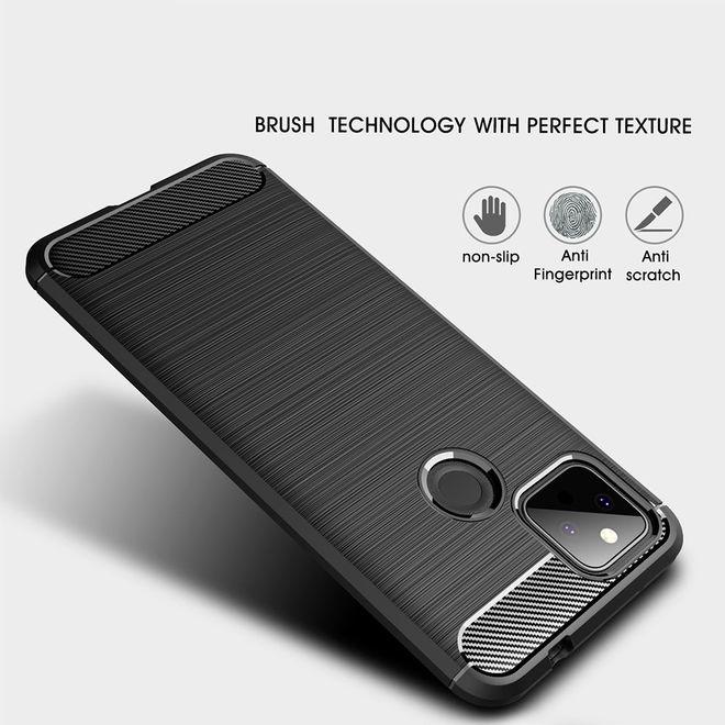Productafbeelding MU Style Koolstofvezel TPU Softcase-serie (Google Pixel 5a)
