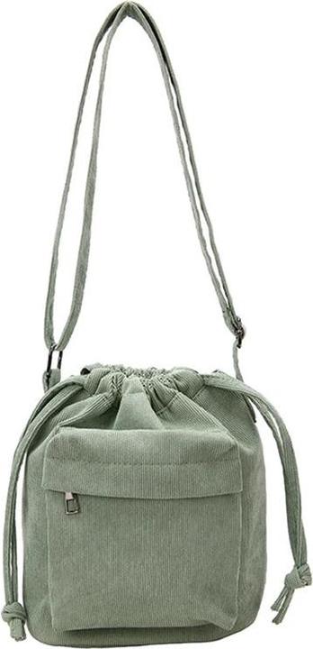 Immagine prodotto Only-Bags.Store Borsa a tracolla media Borsa a tracolla con coulisse Borsa a secchiello Casual Light Borsa a
