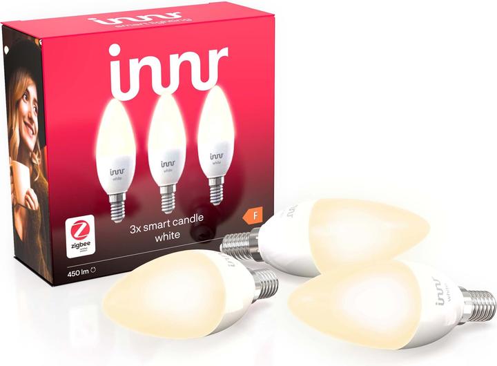 Produktbild Innr Smart Candle RB 245-3 white (zigbee 3.0) 3-pack (E14, 5 W, 470 lm, 3 x, F)