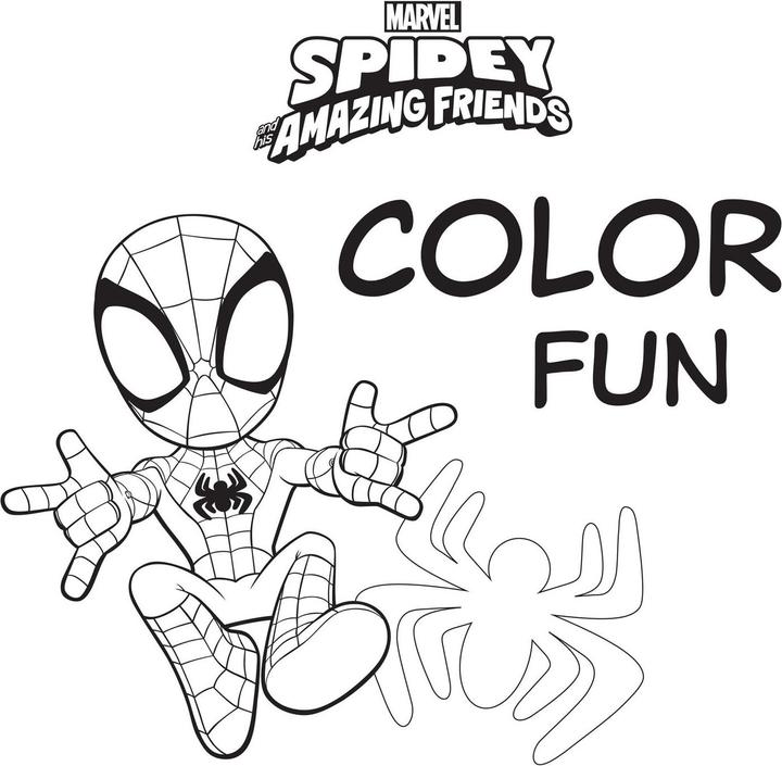 Actual product image Marvel Spidey Friends Color Fun