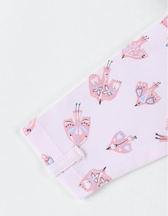 Produktbild Noukies Strampler Jersey mit Vögel Rosa Gr. 80 (80)