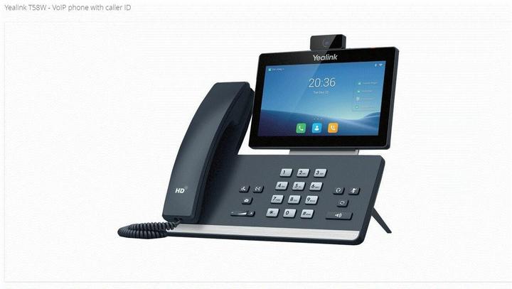 Yealink T58W VoIP-Telefon mit Rufnummernanzeige