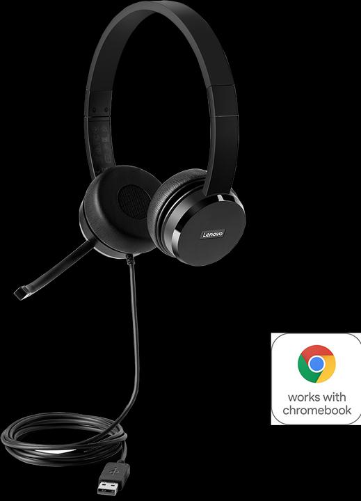 Actual product image Lenovo 100 Stereo (Cable, USB Type-B)