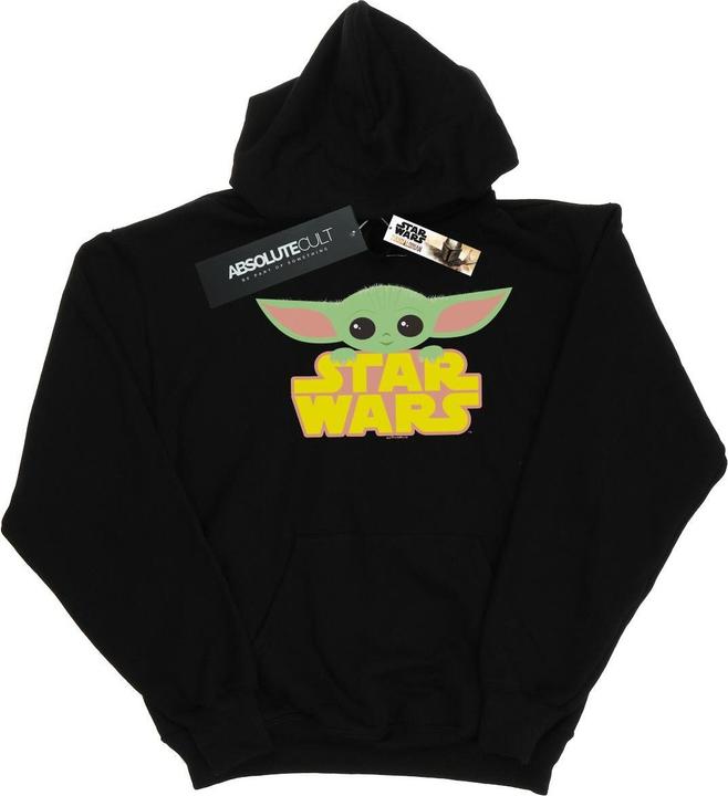 Immagine prodotto Star Wars The Mandalorian The Child And Logo Felpa con Cappuccio Donna (XL)