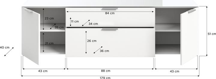 Actual product image Xonox Home Ray (179 x 40 x 51 cm)