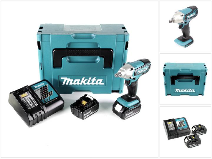 Produktbild Makita DTW 190 RMJ 18V Li-Ion Akku Schlagschrauber im Makpac - mit 2x BL 1840 B 4,0 Ah Akku mit LED (Akkubetrieb)