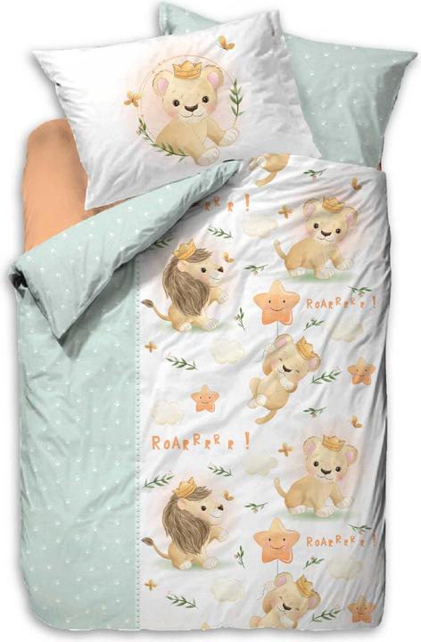 Immagine prodotto Cotton Box Biancheria da letto per bambini Leone (100 x 135 cm, 35 x 45 cm, 40 x 60 cm)