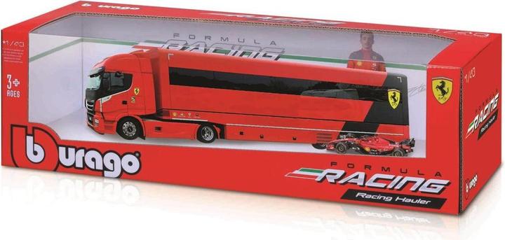 Bburago Ferrari Trailer Iveco S-Way + 1 Ferrari SF23 1/43