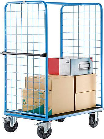 Produktbild eurokraft pro Etagenwagen mit Gitter-Seitenwänden (500 kg)