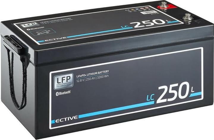 Produktbild Ective 12V 250Ah LiFePo4 Solar Batterie Lithium Akku BMS Wohnmobil Camper LFP BT Versorgungsbatterie (12 V, 250 Ah)