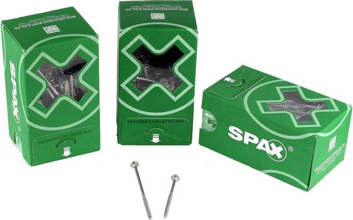 Produktbild Spax Tellerkopfschrauben WIROX Teilgewinde T-Star Plus Ø5,0x107mm (150 Stück) (150 Schrauben pro Stück)