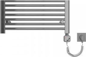 Image du produit Mert - Digitaler Regler KMX1 Inklusive Heizpatrone 1000W, Chrom, mit Spiralkabel und Stecker