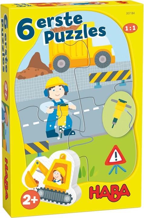 Produktbild Magni HABA 6 erste Puzzles Baustelle (18 Teile)
