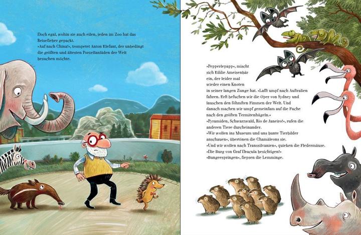 Actual product image Die grosse Weltreise durch den Zoo (German, Sophie Schoenwald, 2024)