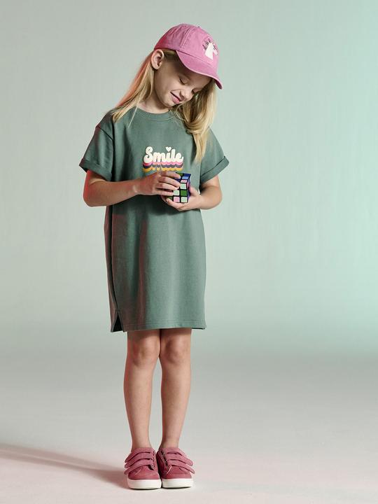Produktbild Vertbaudet Leichtes Mädchen Sweatkleid mit Aufdruck (146)
