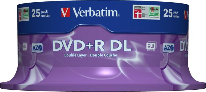 Actual product image Verbatim Dvd+R dl (25 x)