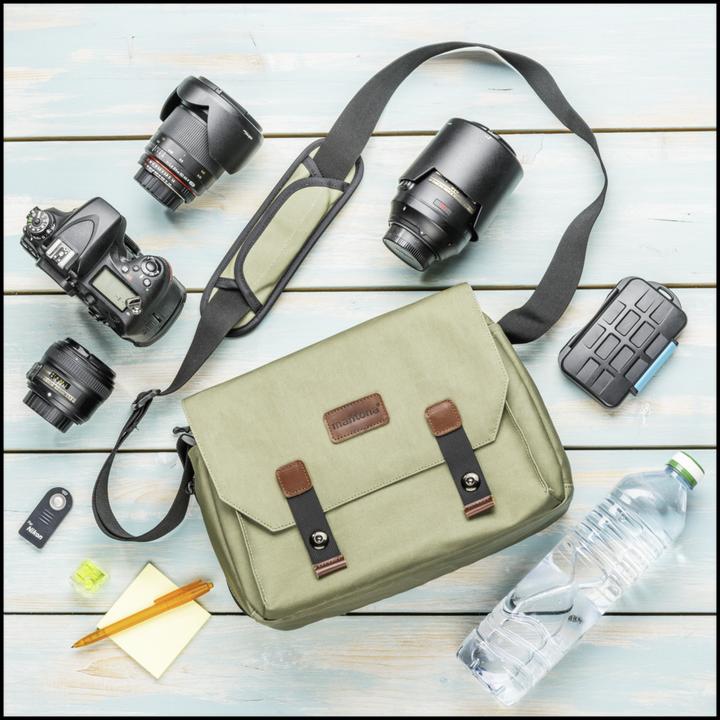 Produktbild mantona Kameratasche Milano grande (Kamera Schultertasche)