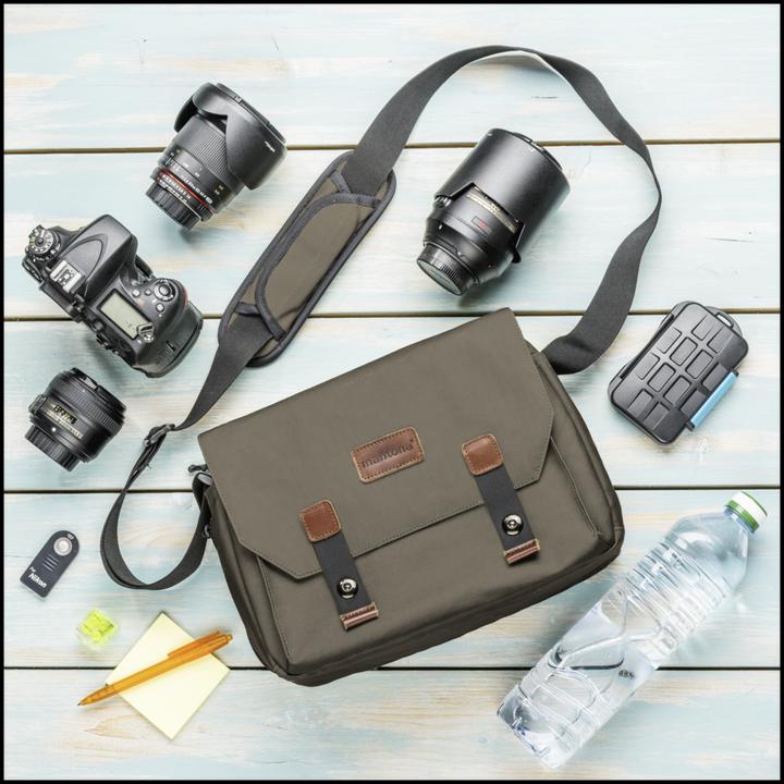 Immagine prodotto mantona Borsa fotografica Milano grande (Borsa a tracolla per fotocamera)