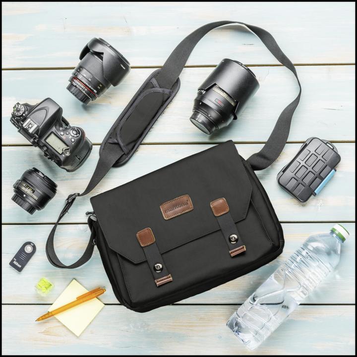 Produktbild mantona Kameratasche Milano grande (Kamera Schultertasche, 0.12 l)