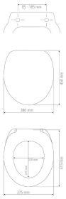 Productafbeelding Wenko WC-bril Sevilla Easy Close