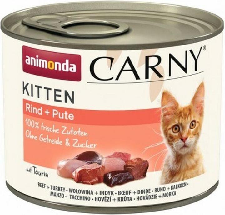 animonda Carny Kitten Beef Turkey - cibo umido per gatti - 200g (Junior, 1 pz., 200 g)