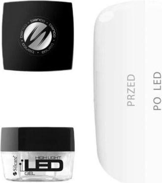Image du produit Silcare Led Highlight Gel Nail Builder Gel Bianco Za Nokte 15G (Bianco, Vernis à ongles effet gel)