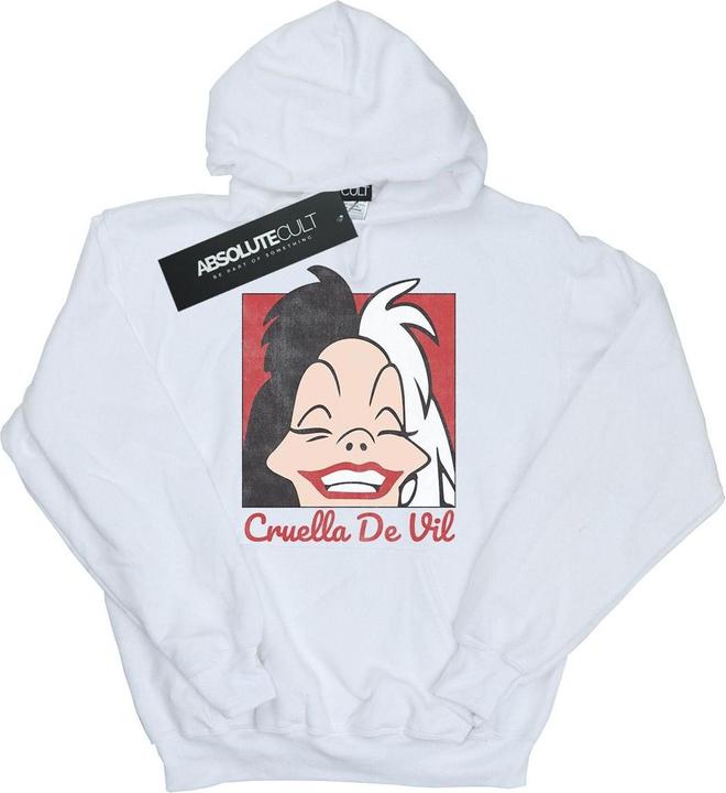 Immagine prodotto Disney Cruella De Vil Cropped Head Felpa con Cappuccio Donna (S)