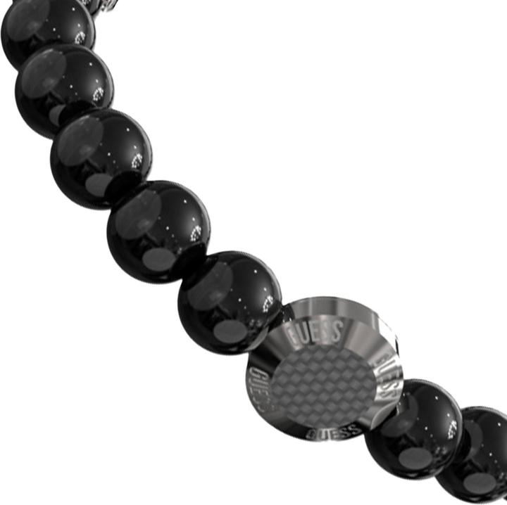 Produktbild Guess CARBON FIBER BEADS BRACELET Armband (18.50 cm, Edelstahl)