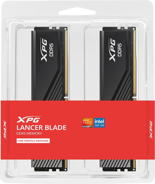 Image du produit Adata DIMM 64 Go DDR5-5600 (2x 32 Go) Dual-Kit (noir, AX5U5600C4632G-DTLABBK, XPG Lancer Blade) (2 x 32GB, RAM DDR5, DIMM)
