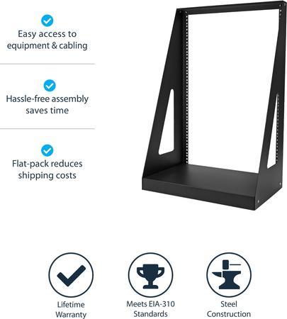 Actual product image StarTech HEAVY DUTY 2-POST RACK - 16U (16 RU, 19 inch rack)