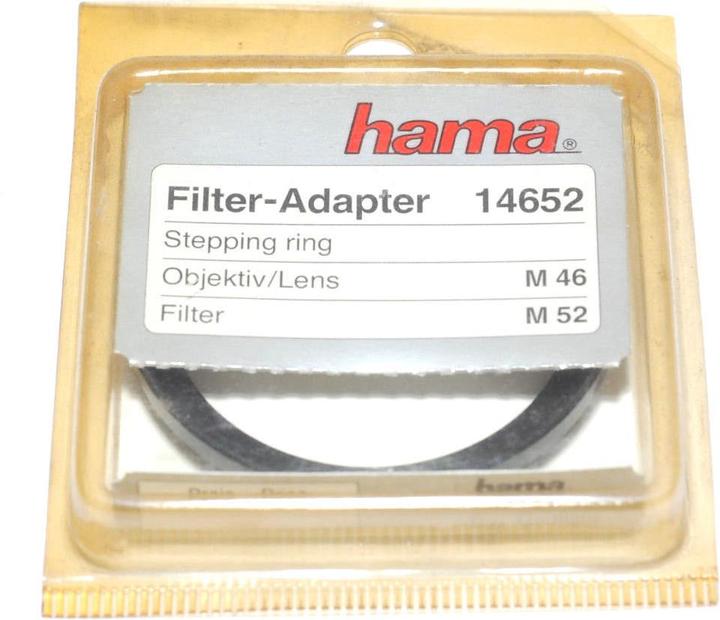 Actual product image Hama Adapter 52 mm filter to 46 mm lens (Filter adapters, 52 mm)
