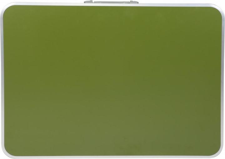 Actual product image Enero Folding camping hiking table 80 x 60 x 70 cm + two chairs green