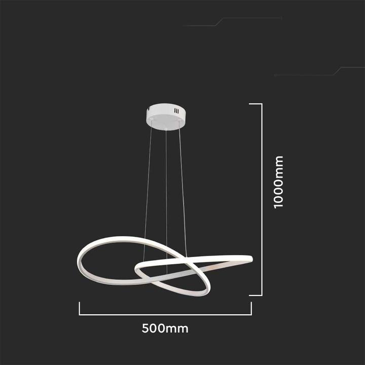 Actual product image V-TAC Oprawa Zwieszana 20W LED Biała VT-7799 3000K 2540lm (2540 lm)