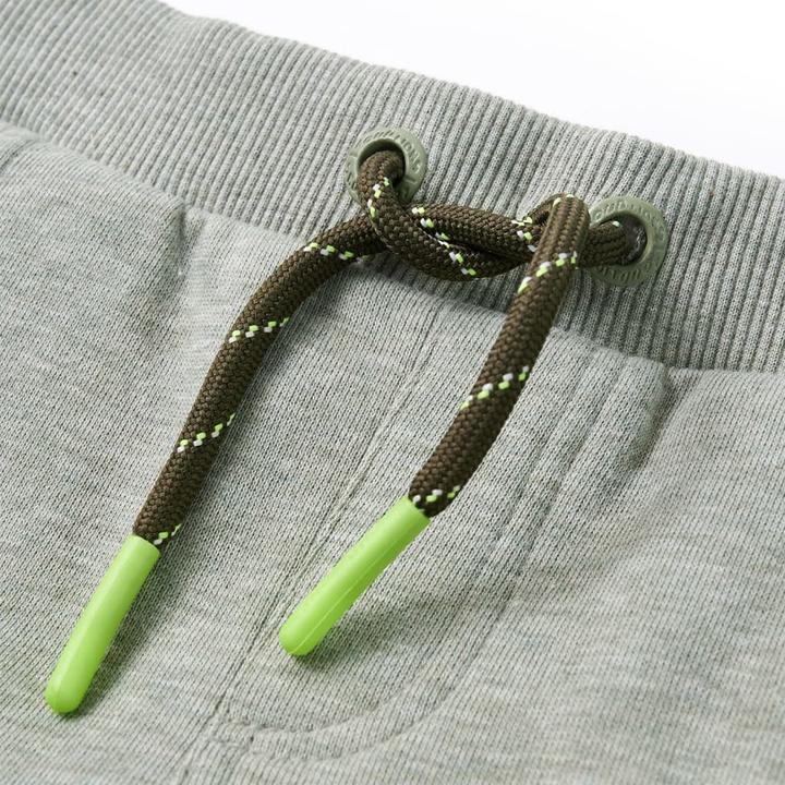 Immagine prodotto VidaXL Pantaloni della tuta da ginnastica per bambini Cachi chiaro 128,Materiale: 80 (128)