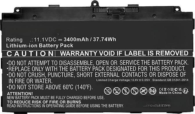 Image du produit CoreParts Batterie pour tablette Fujitsu (3400 mAh)