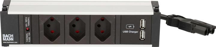 Actual product image Bachmann Power strip CONI, 3x T13, 1x USB short (3 x, Type 13, 0.30 m)
