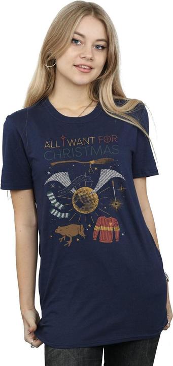 Image du produit - T-shirt ALL WANT FOR CHRISTMAS - Femme (M)