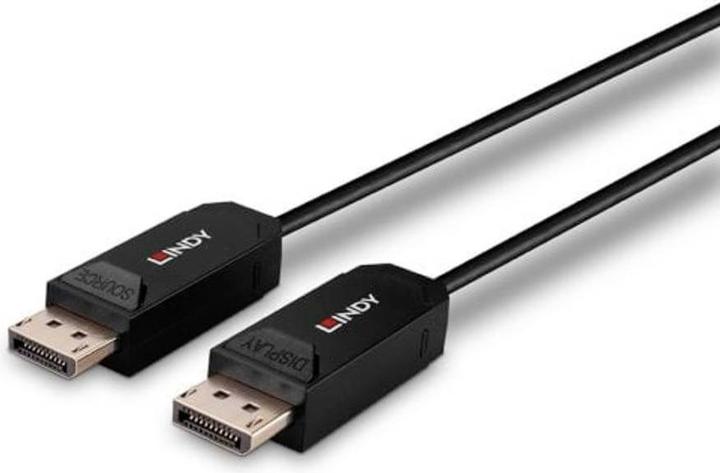 Produktbild Lindy 50m Fibre Optic Hybrid DP 2.0 UBHR10 Kabel 40Gbps, bis 8K60 (10 m, DisplayPort)