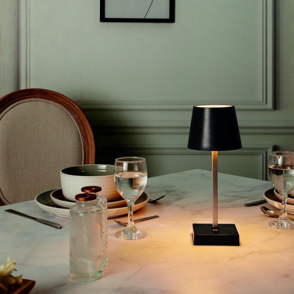 Immagine prodotto Home Deco Factory Led-Tischlampe Schwarz mit Touch-Funktion