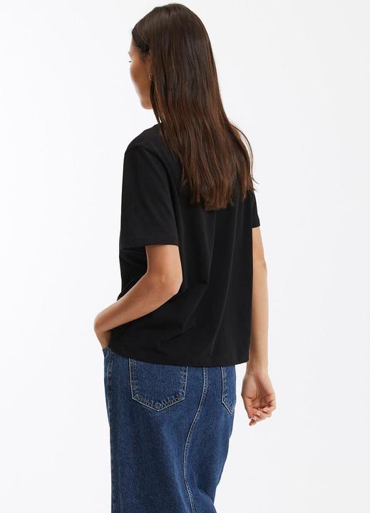 Image du produit La Redoute Collections T-shirt à encolure ronde et manches courtes (L)