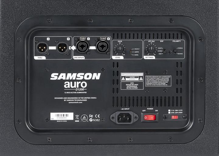 Actual product image Samson Auro D1500 (Subwoofer active, 1x 400 W)
