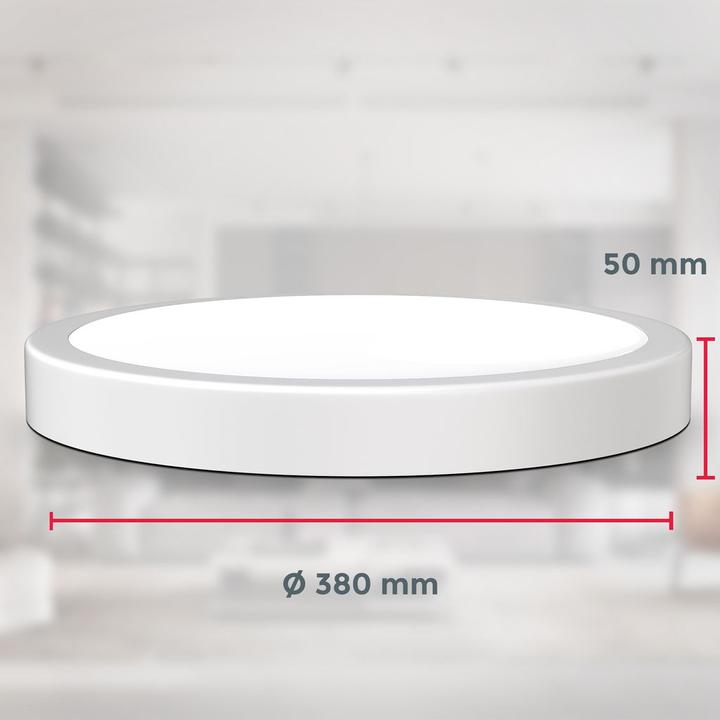 Immagine prodotto B.K.Licht Plafoniera LED, bianca, 1xLED/24W (3000 lm)