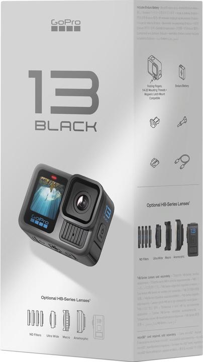 Produktbild GoPro HERO13 Black (inkl. 128 GB MicroSDX) (60p, Bluetooth, WLAN)