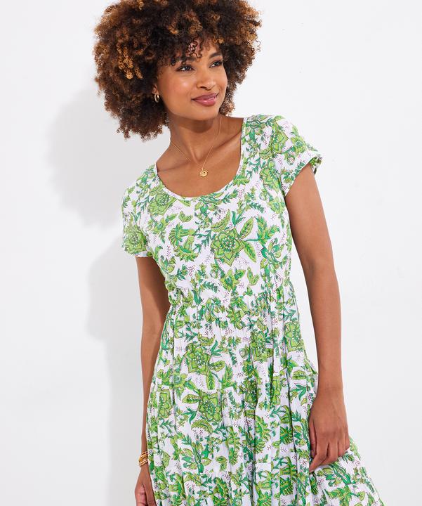 Actual product image Joe Browns Botanical Full Skirt Crinkle Maxi (40)