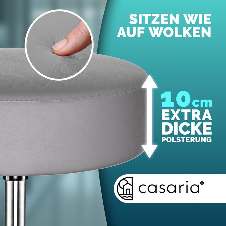Image du produit Casaria Tabouret roulant