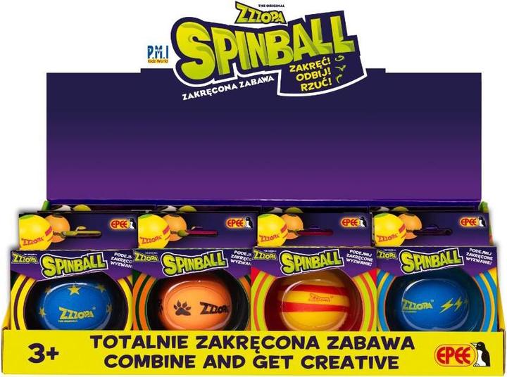 Image du produit EPEE Spinball Twisted orange fun avec un copain rouge (9.50 cm)