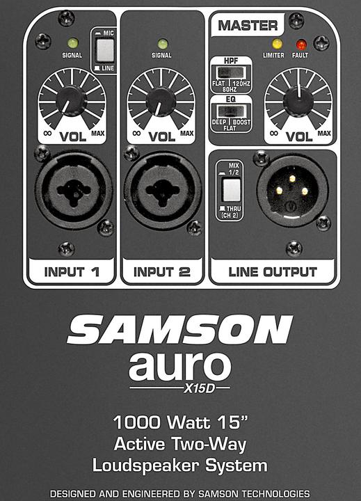 Actual product image Samson Auro X15D (Passive, 1x 400 W)